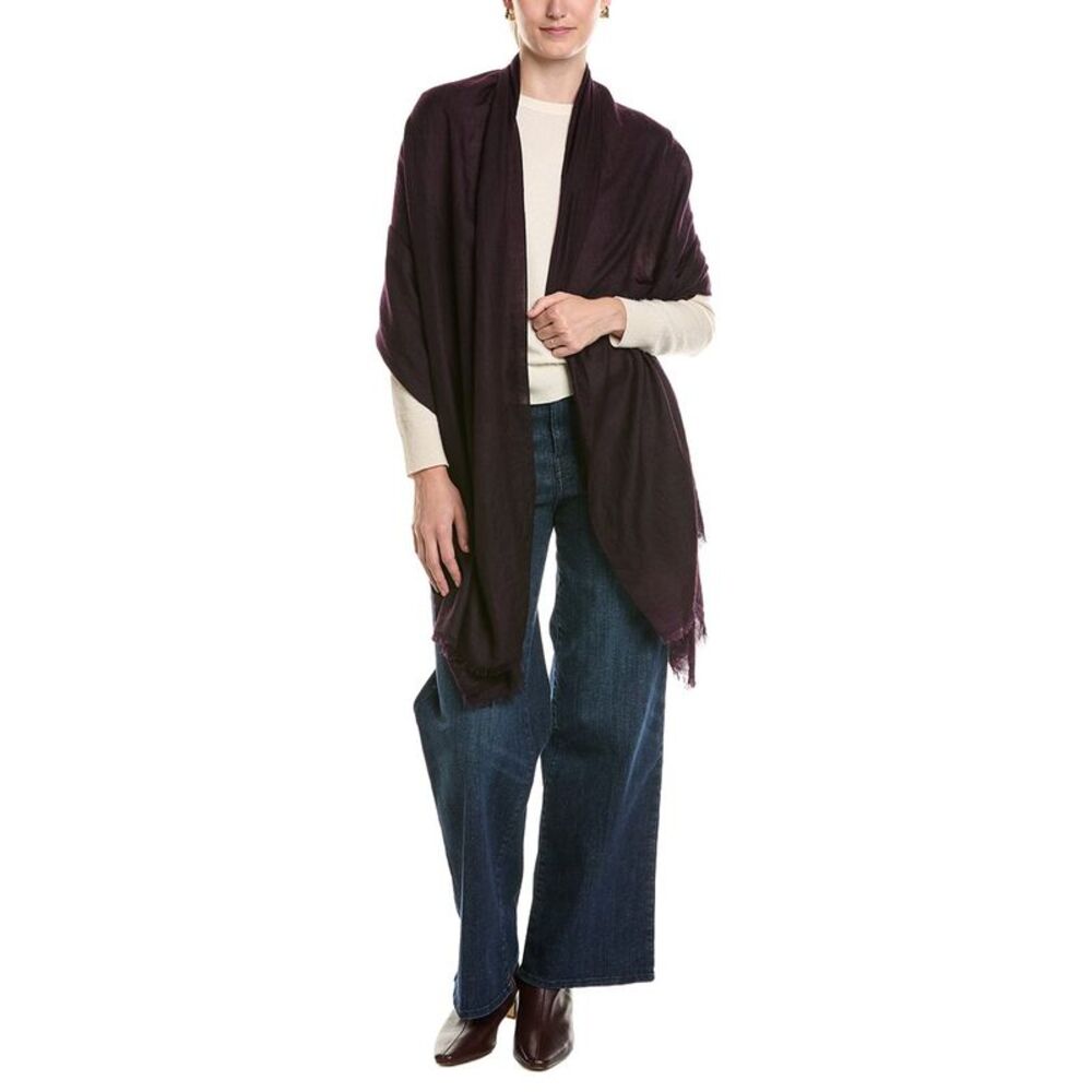 Sofiacashmere Lightweight Cashmere Wrap, Purple